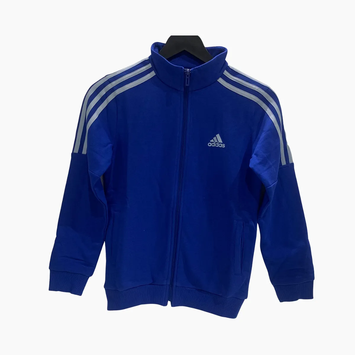 Adidas 3 Stripes Fleece Kids TrackTop (7-16 Years) -Team Royal Blue