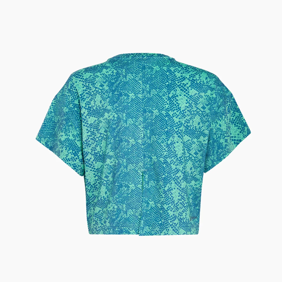 Adidas Aeroready Animal Print Kids T-shirt (7-14 Year) -Easy Green/Blue Fusion/White