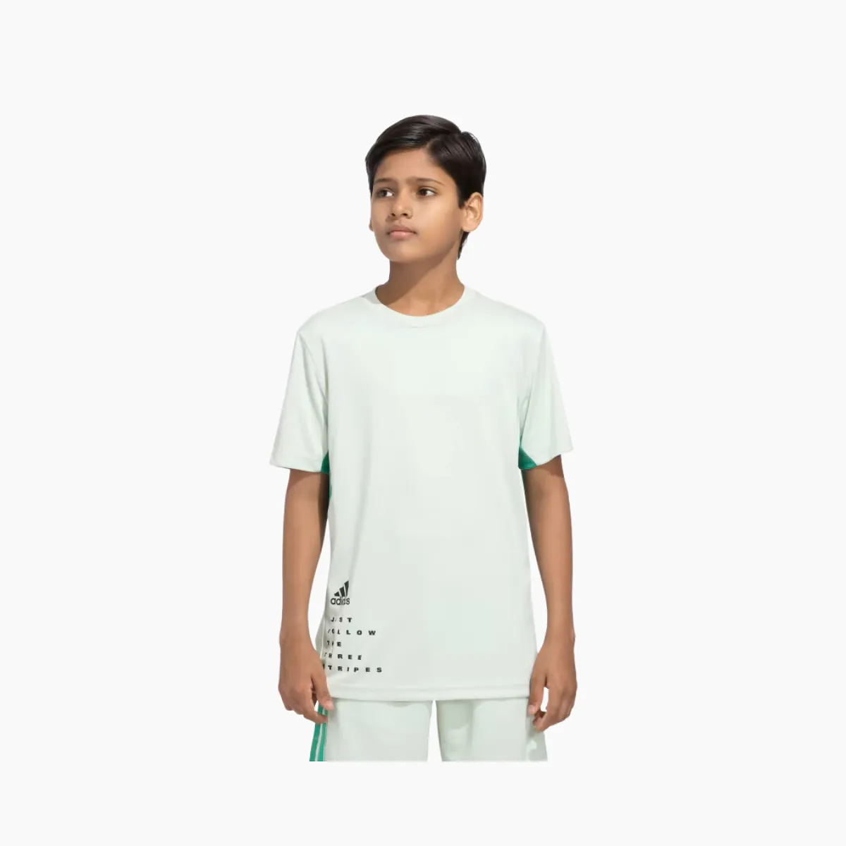 Adidas B Adi 3s Graphic Kids T-shirt (7-16 years) -Linen Green