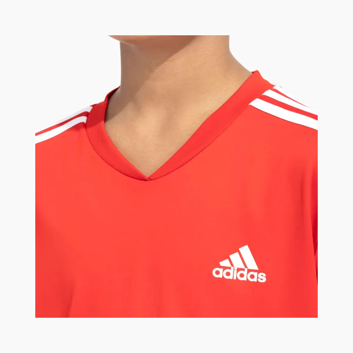 Adidas Boy Reg CB 3S Kids T-shirt (8-16 Year) -Better Scarlet