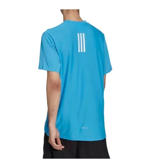 adidas designed 4 Training Heat.Rdy Hiit Tee Sport-T-Shirt mit Mesh-Details am Rücken Fitness-Shirt HJ9776 Blau