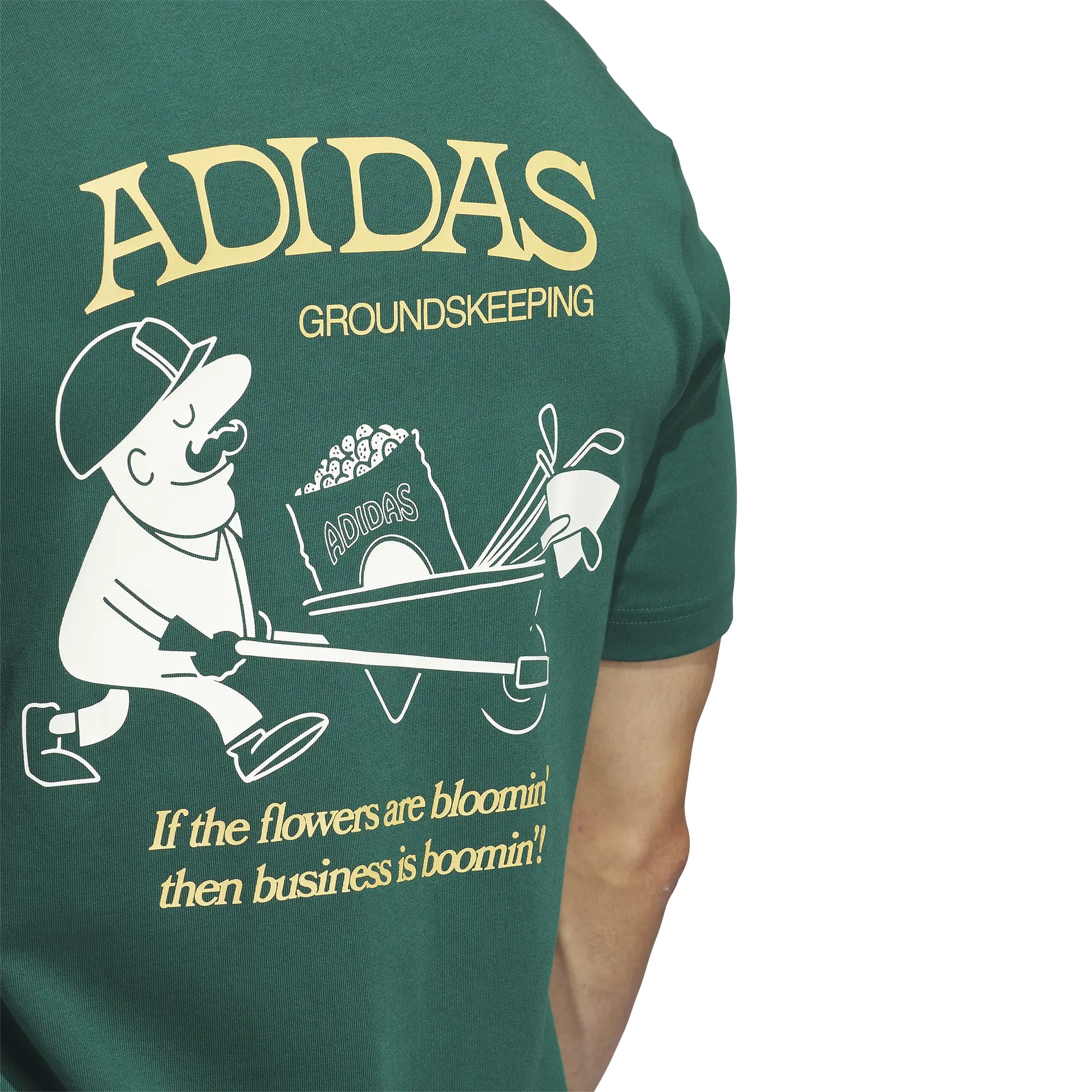 adidas Greenskeeper Graphic Pocket T-Shirt - Court Green