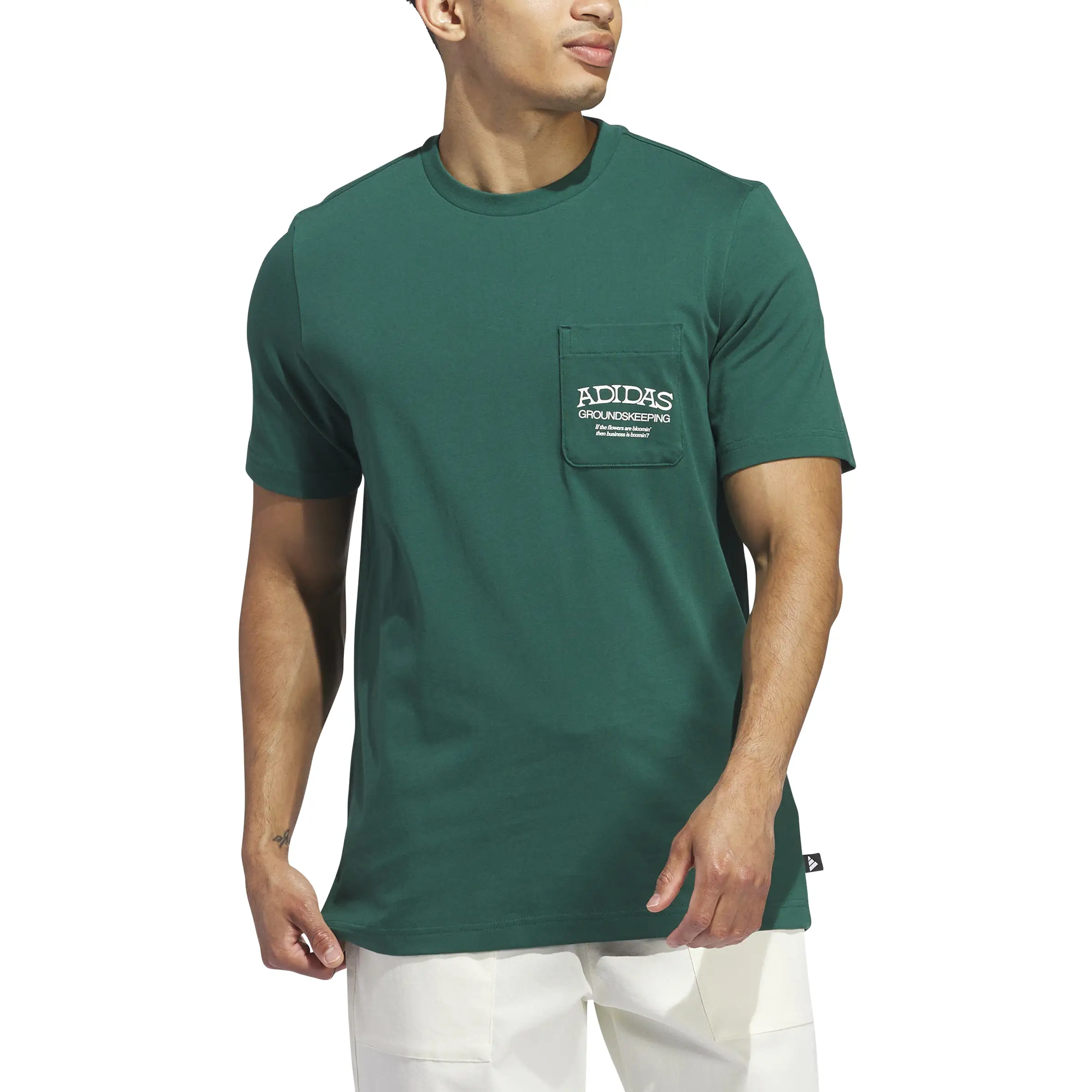 adidas Greenskeeper Graphic Pocket T-Shirt - Court Green