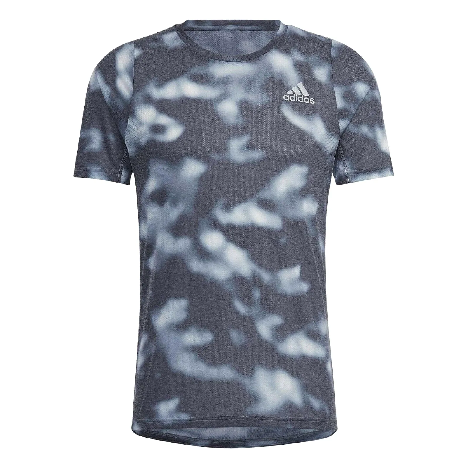 adidas Run Icons Mens Running T-Shirt Breathable Reflective Black