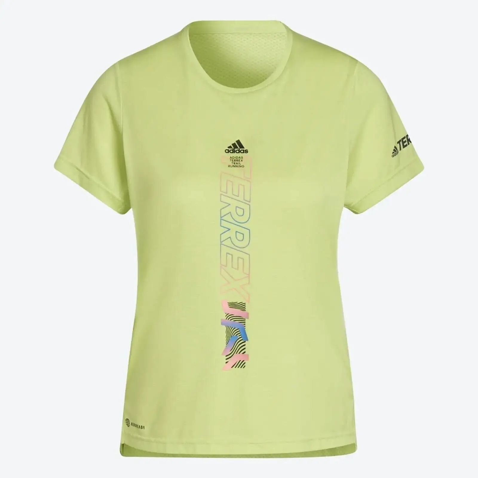 adidas Terrex Agravic Womens Trail Running T-Shirt Lime Breathable Top