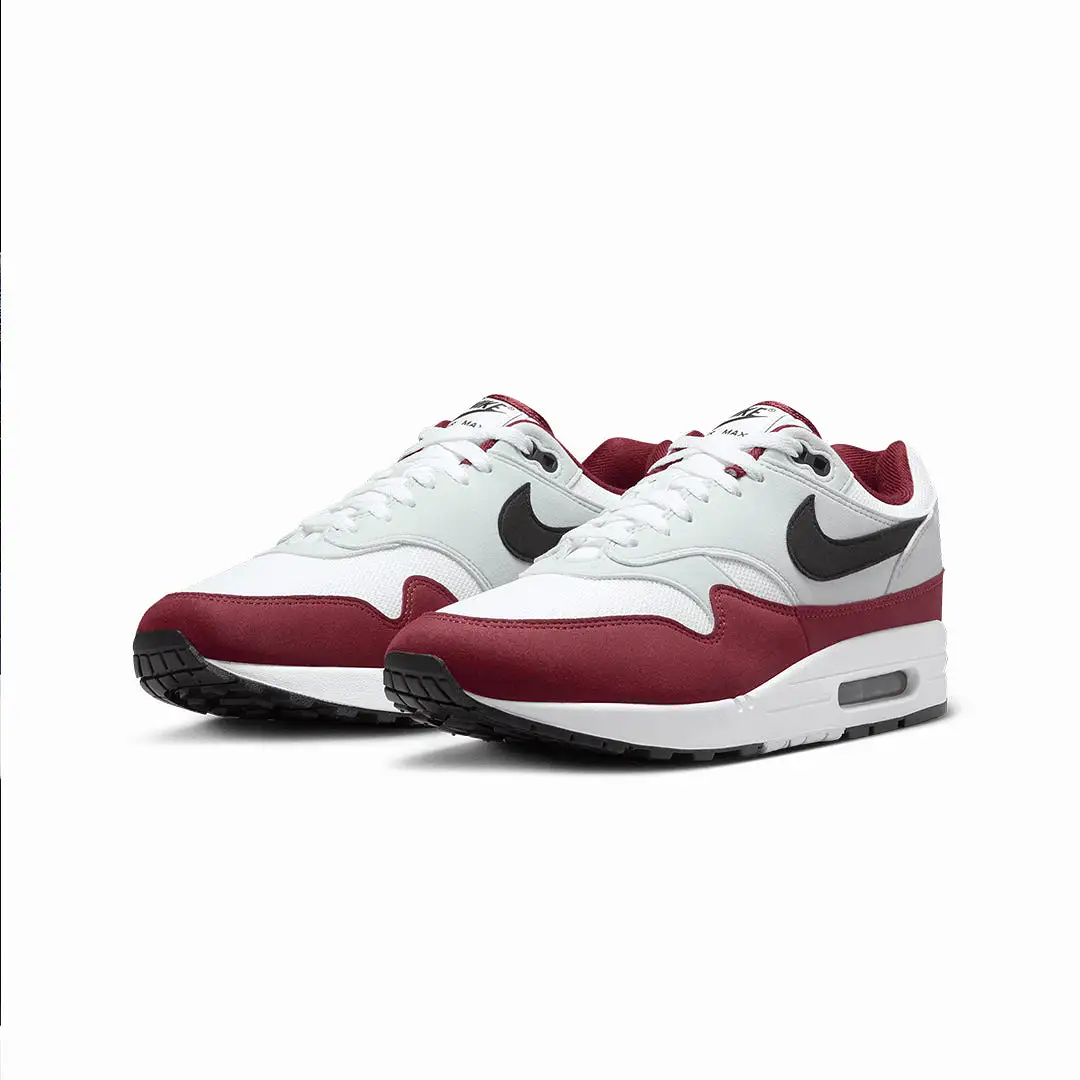 AIR MAX 1 'WHITE/BLACK-DARK TEAM RED-PURE PLATINUM'