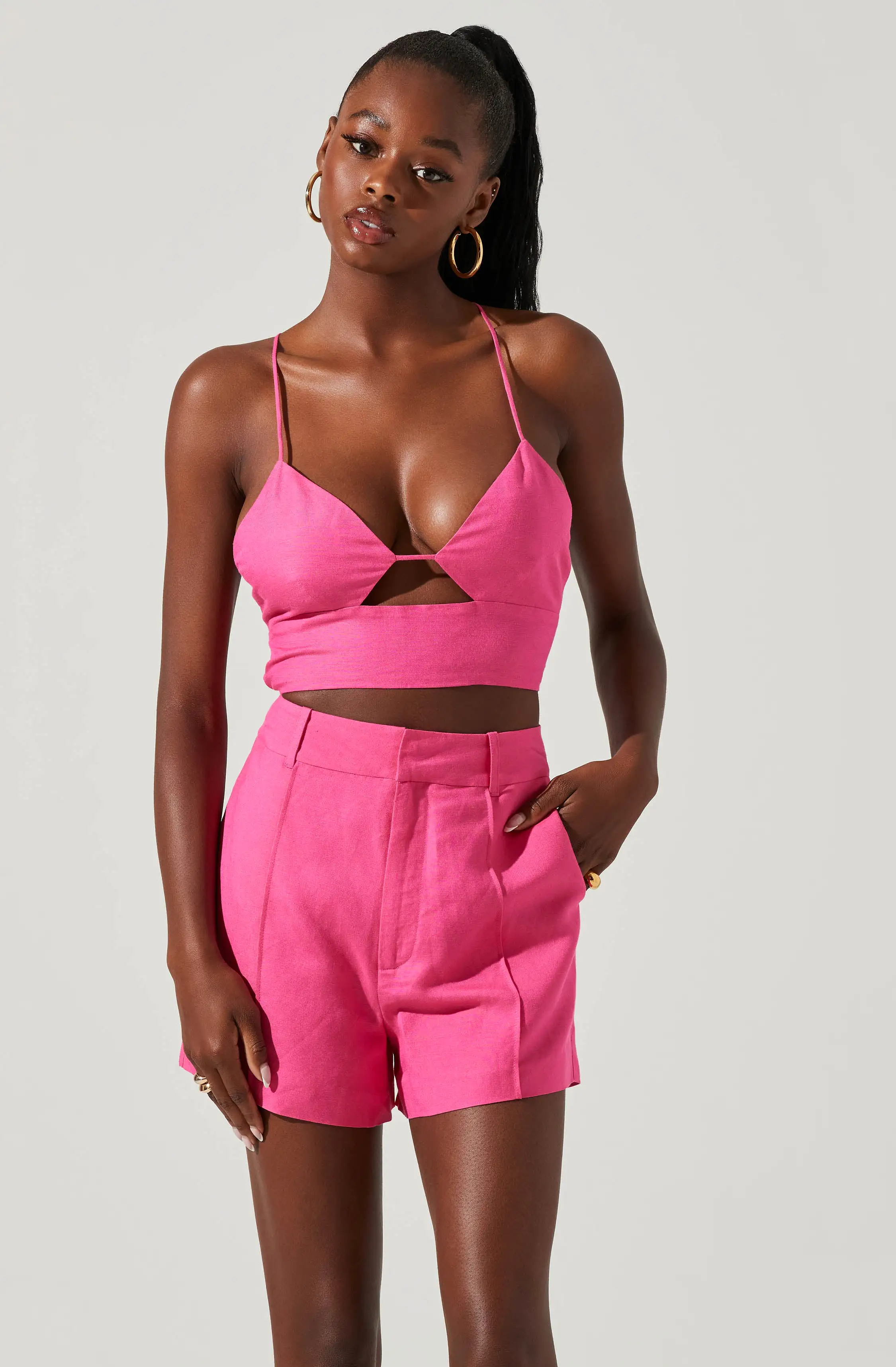 Amiah Cutout Crop Top