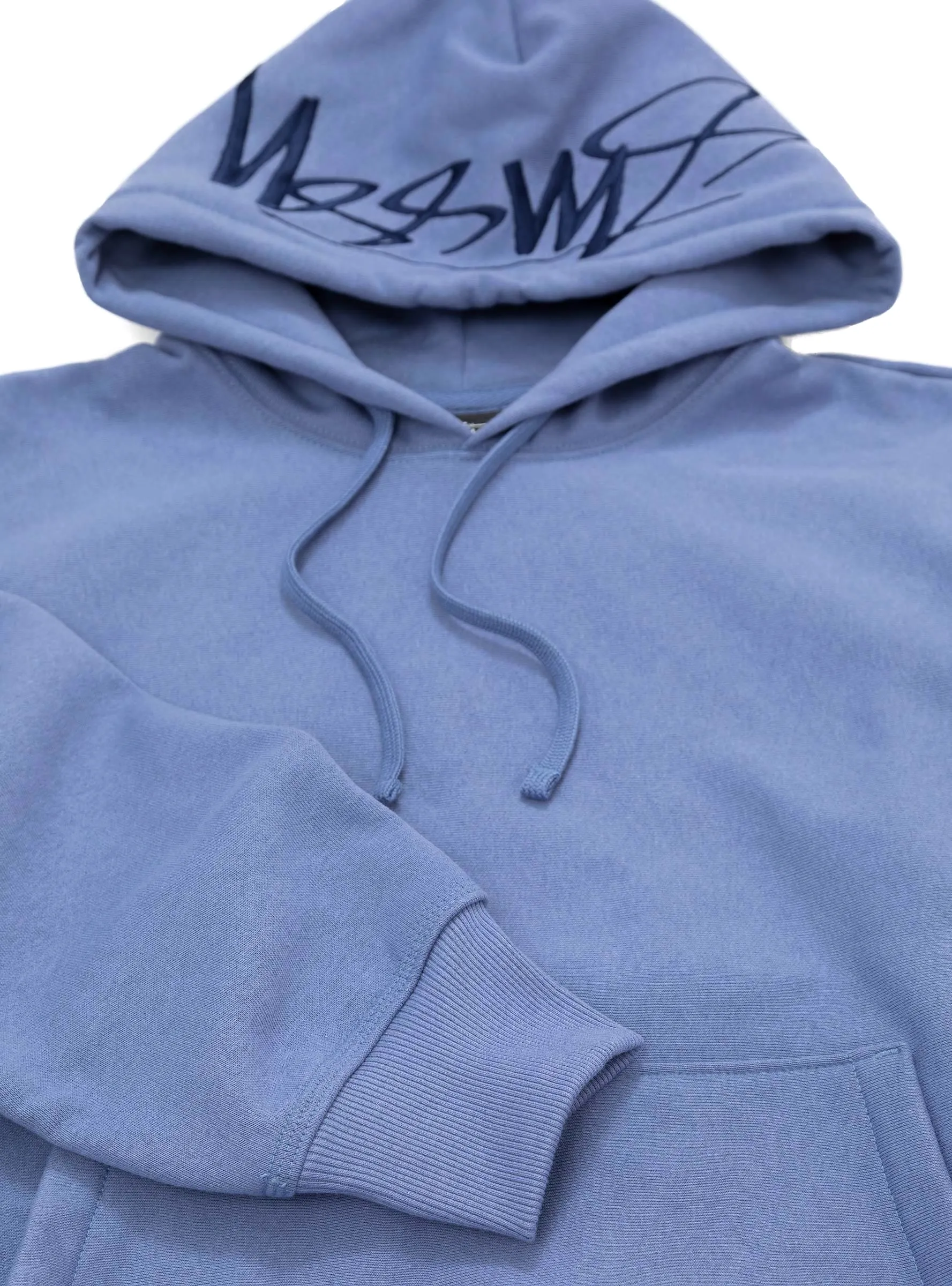 Back Hood Logo Hoodie Storm Blue