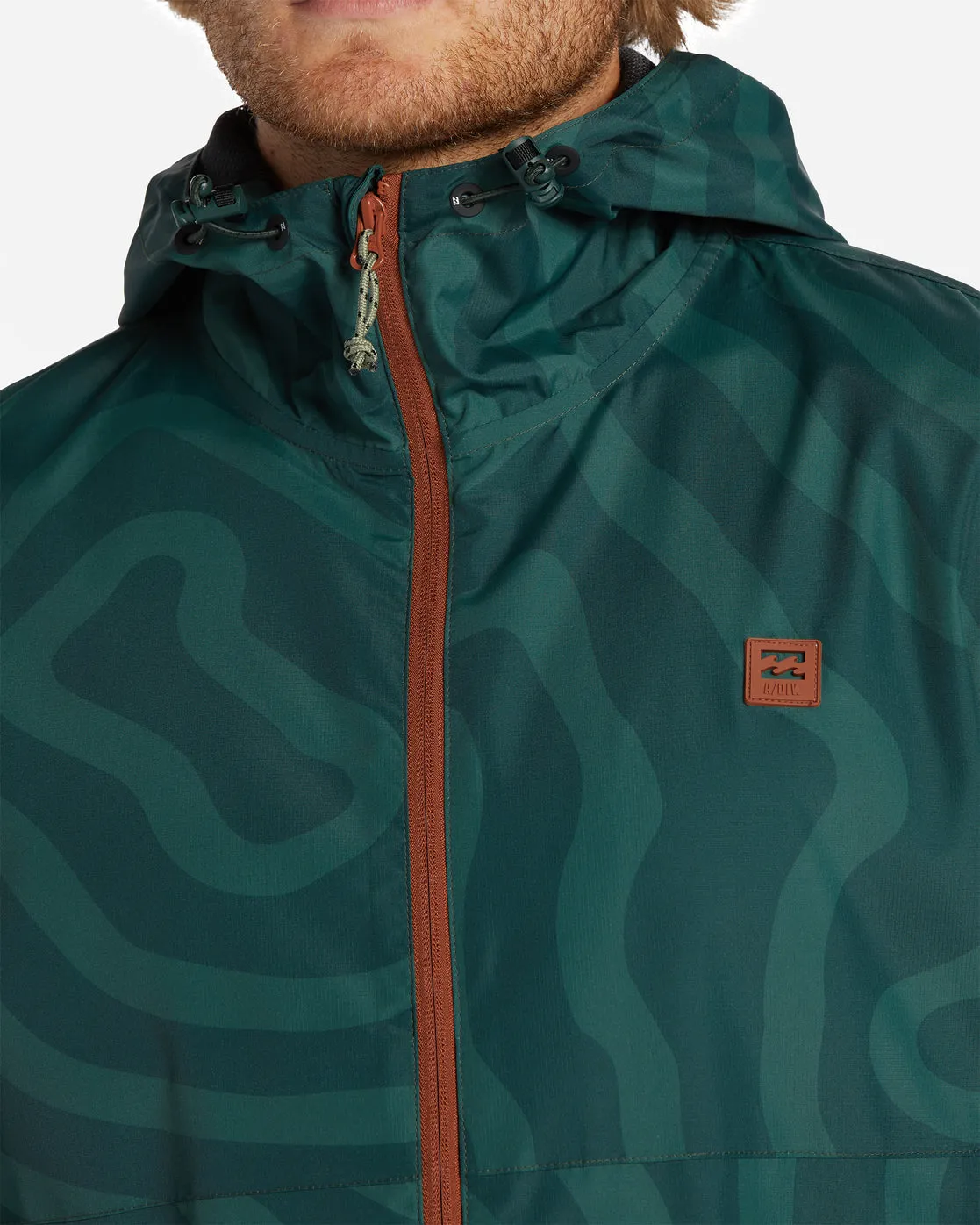 Billabong Transport Windbreaker Jacket-Dark Forest