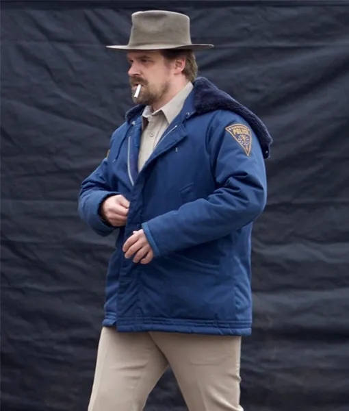 Blue Jim Hopper Jacket From Stranger Things - Jim Hopper Jacket