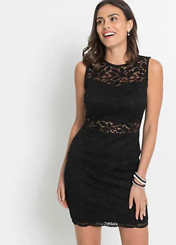 bonprix Sleeveless Lace Shift Dress | Grattan