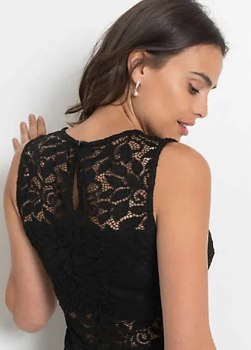 bonprix Sleeveless Lace Shift Dress | Grattan