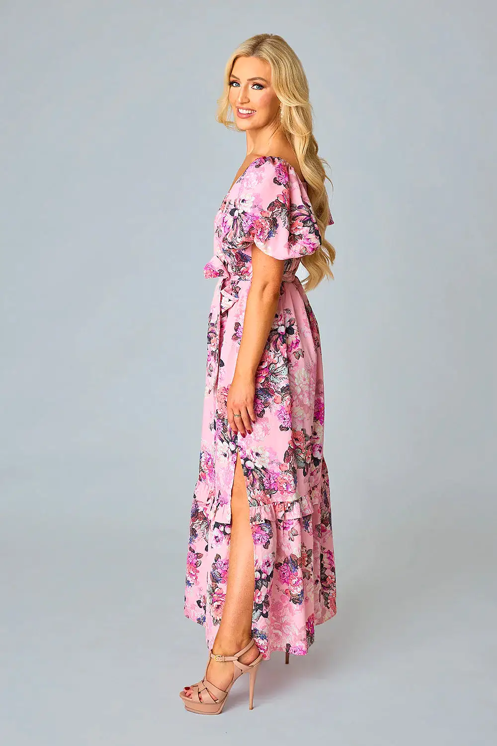 BuddyLove | SYDNEY PUFF SLEEVE MAXI DRESS - BASHFUL