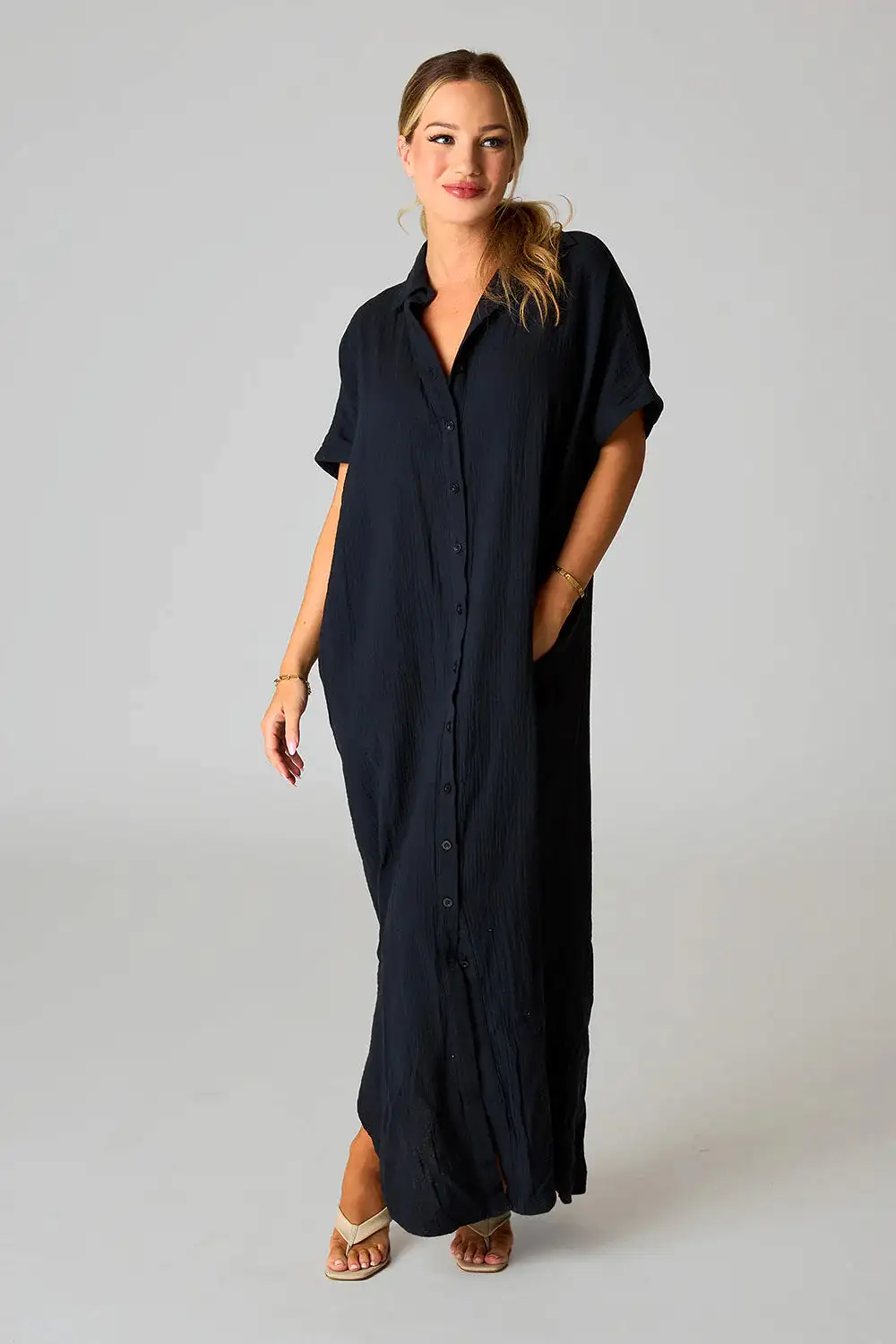 CARMEN  MAXI DRESS - Black