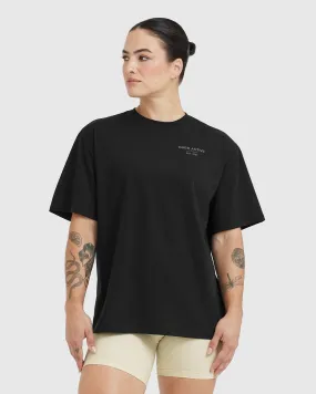 Classic Lifters Graphic Oversized Lightweight T-Shirt | Black