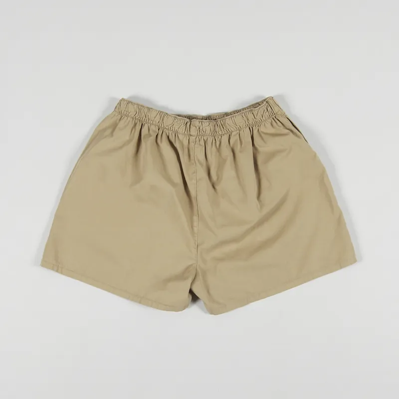 Colorful Standard Womens Organic Twill Shorts Desert Khaki