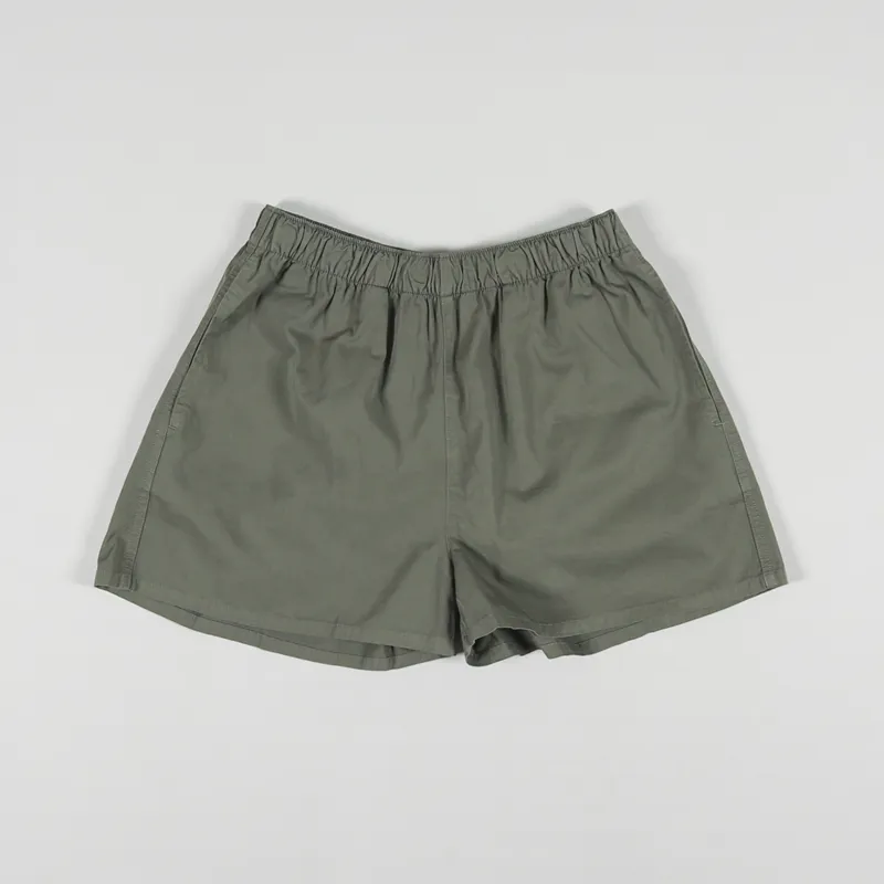 Colorful Standard Womens Organic Twill Shorts Dusty Olive