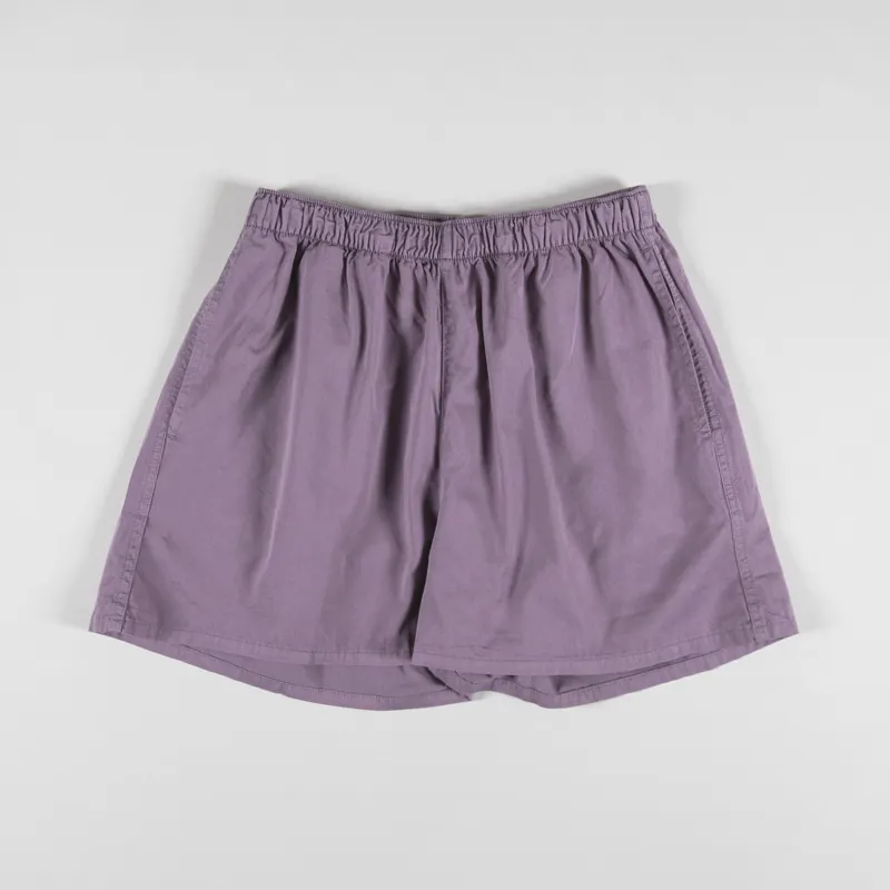 Colorful Standard Womens Organic Twill Shorts Purple Haze