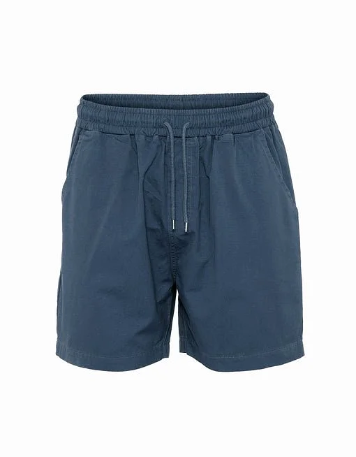 Colorful Twill Shorts Petrol Blue