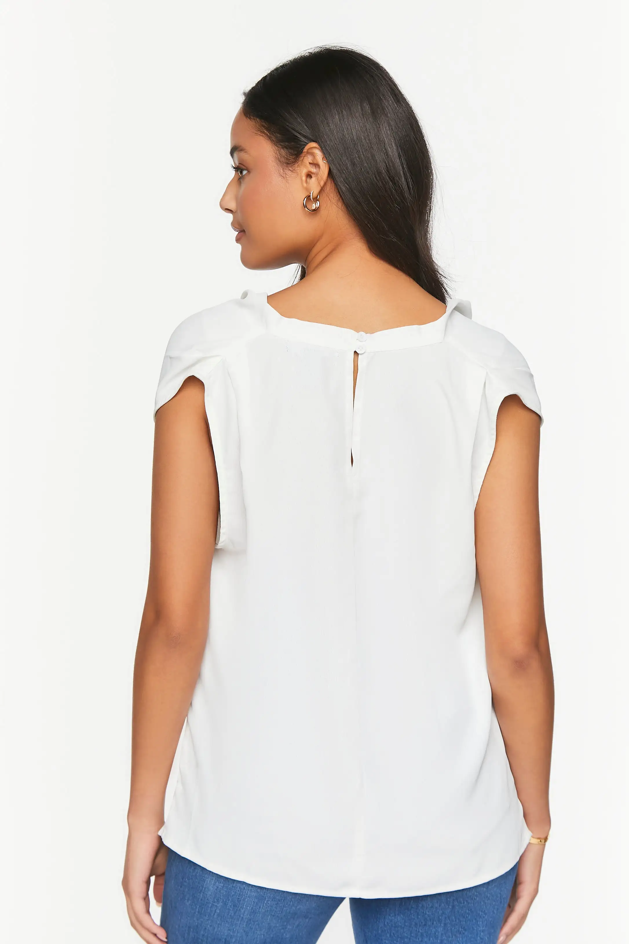 Cowl Neck Sleeveless Top