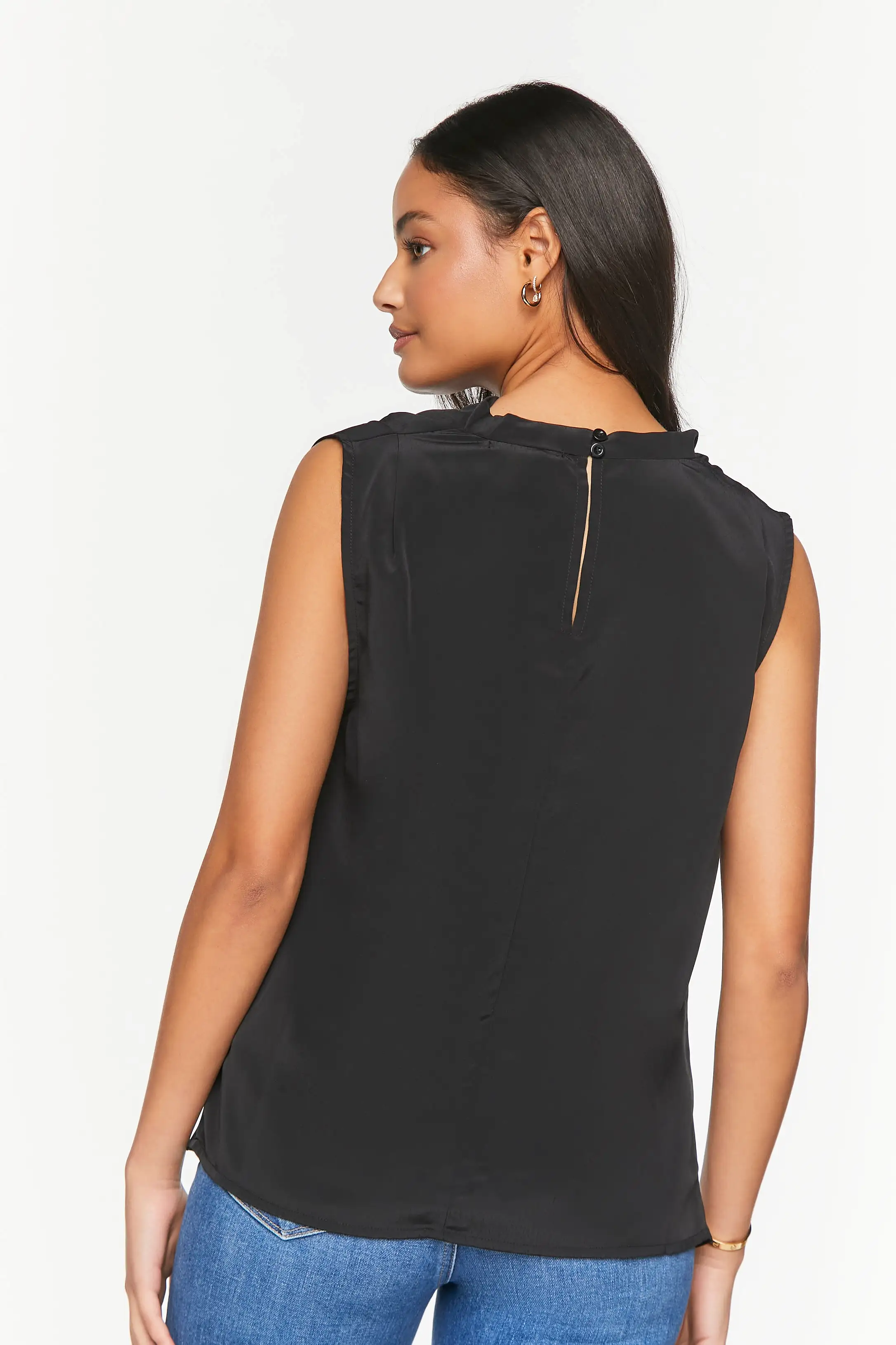 Cowl Neck Sleeveless Top