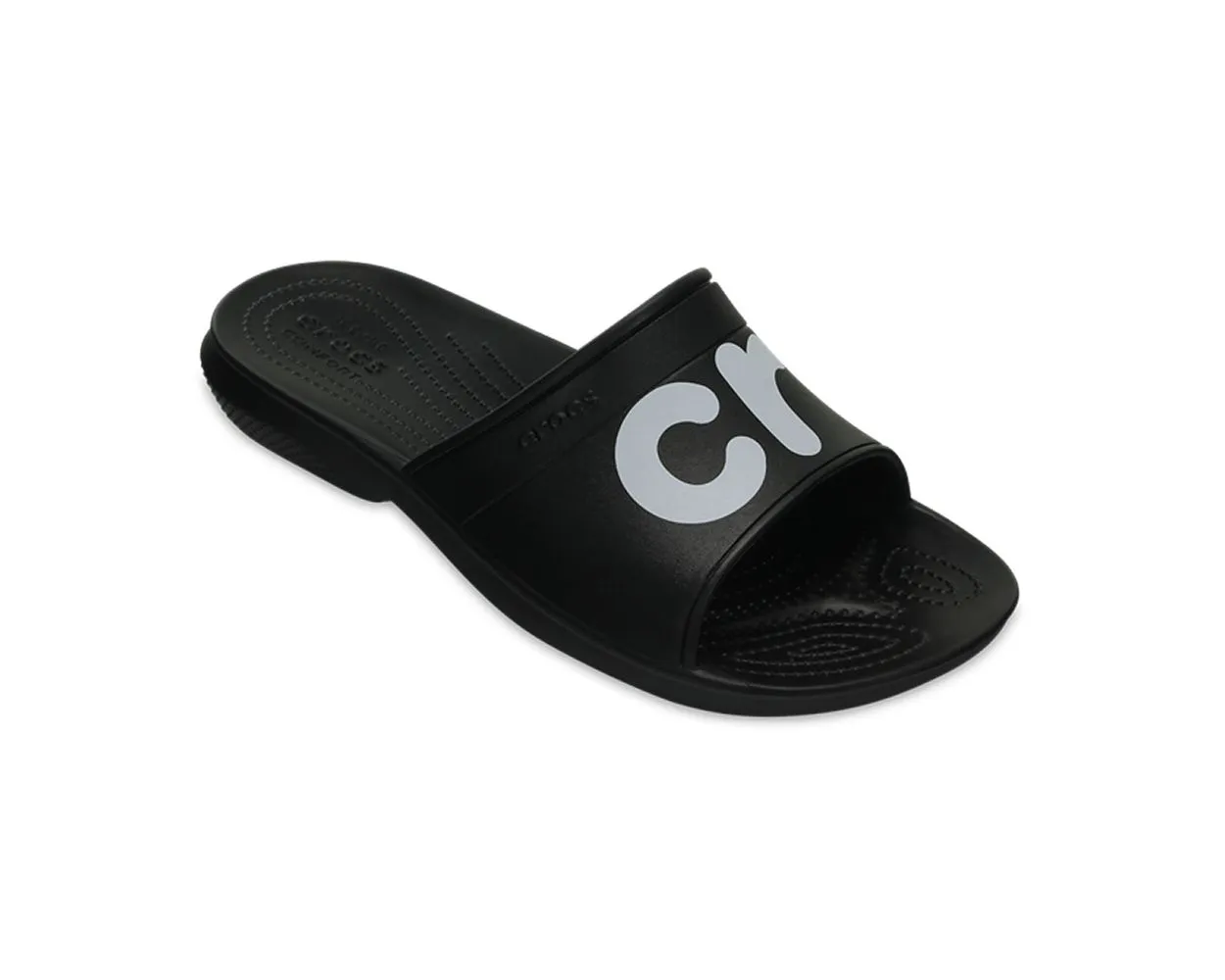 Crocs Classic Slide Graphic - Black/White