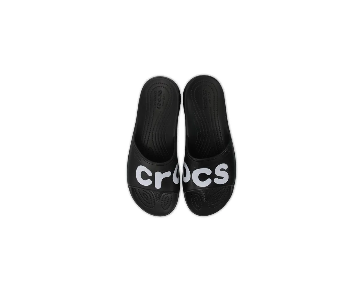 Crocs Classic Slide Graphic - Black/White