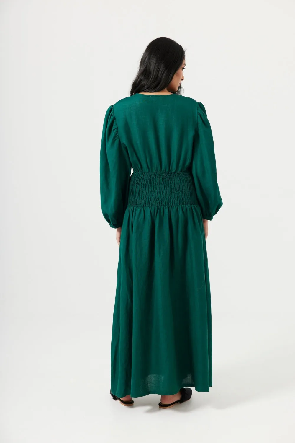 EMILIA MAXI DRESS EMERALD