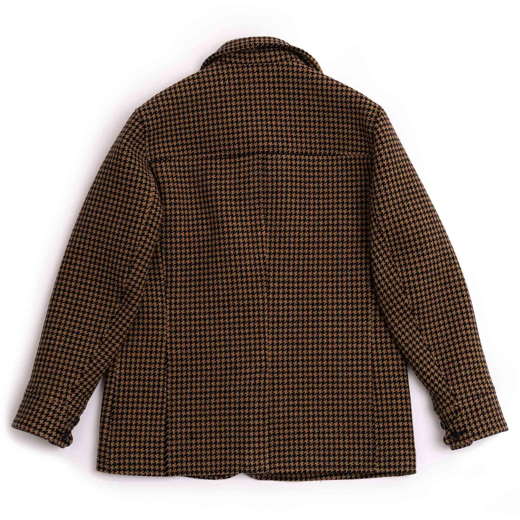 “Enzo” Pied de Poule Wool Car Coat - Shangri-la Heritage