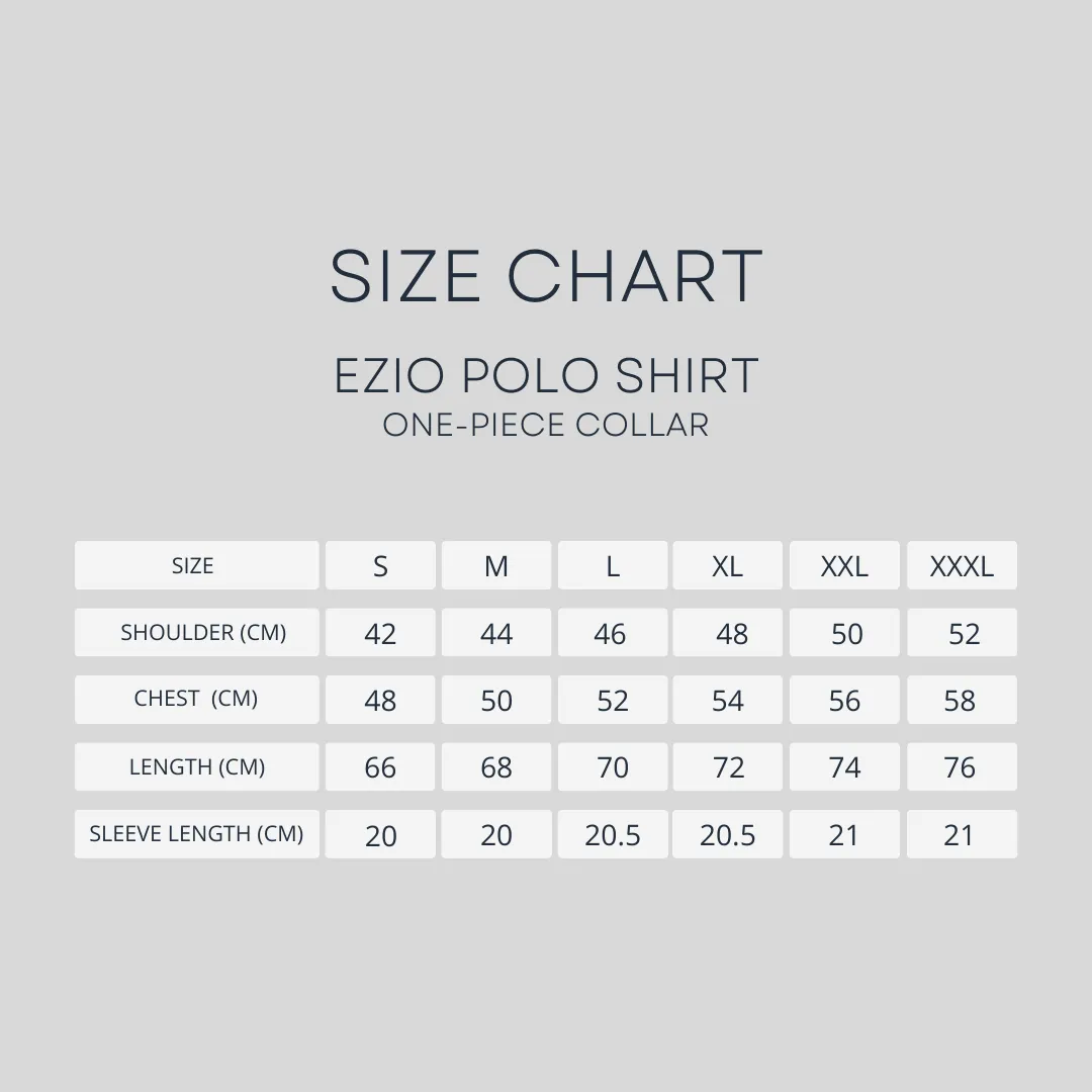 Ezio Polo Shirt - Black One-Piece Collar