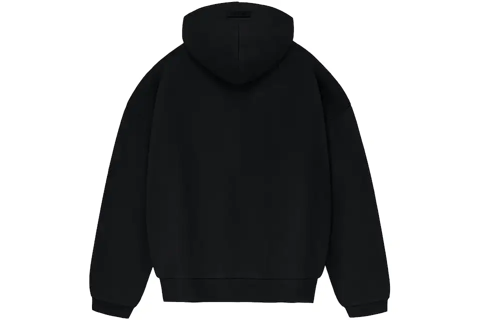 Fear of God Essentials Small Chest Logo Hoodie Jet Black