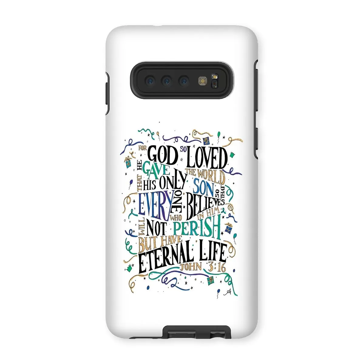 God so loved Amanya Design Tough Phone Case