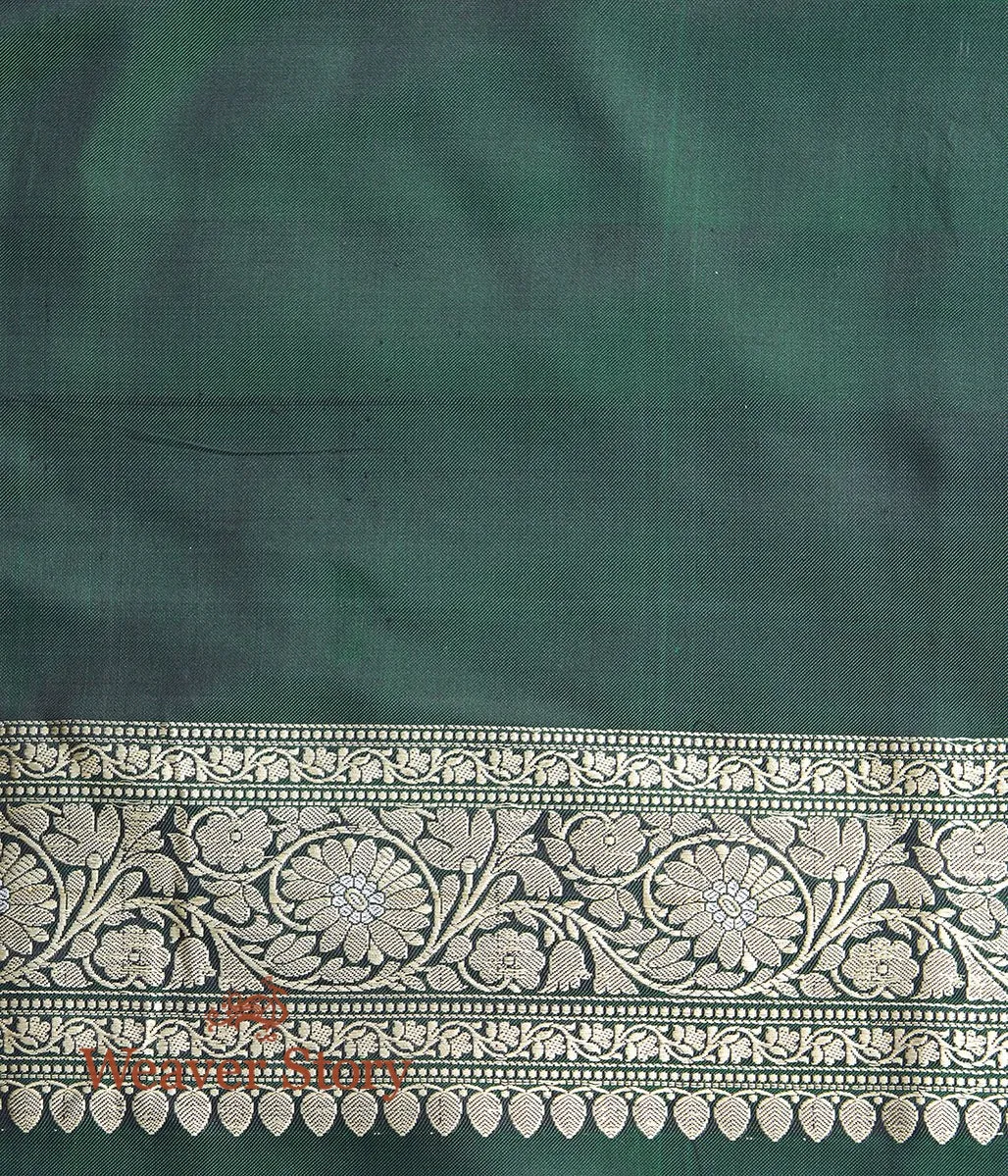 Handwoven Green Angoor Jangla Saree