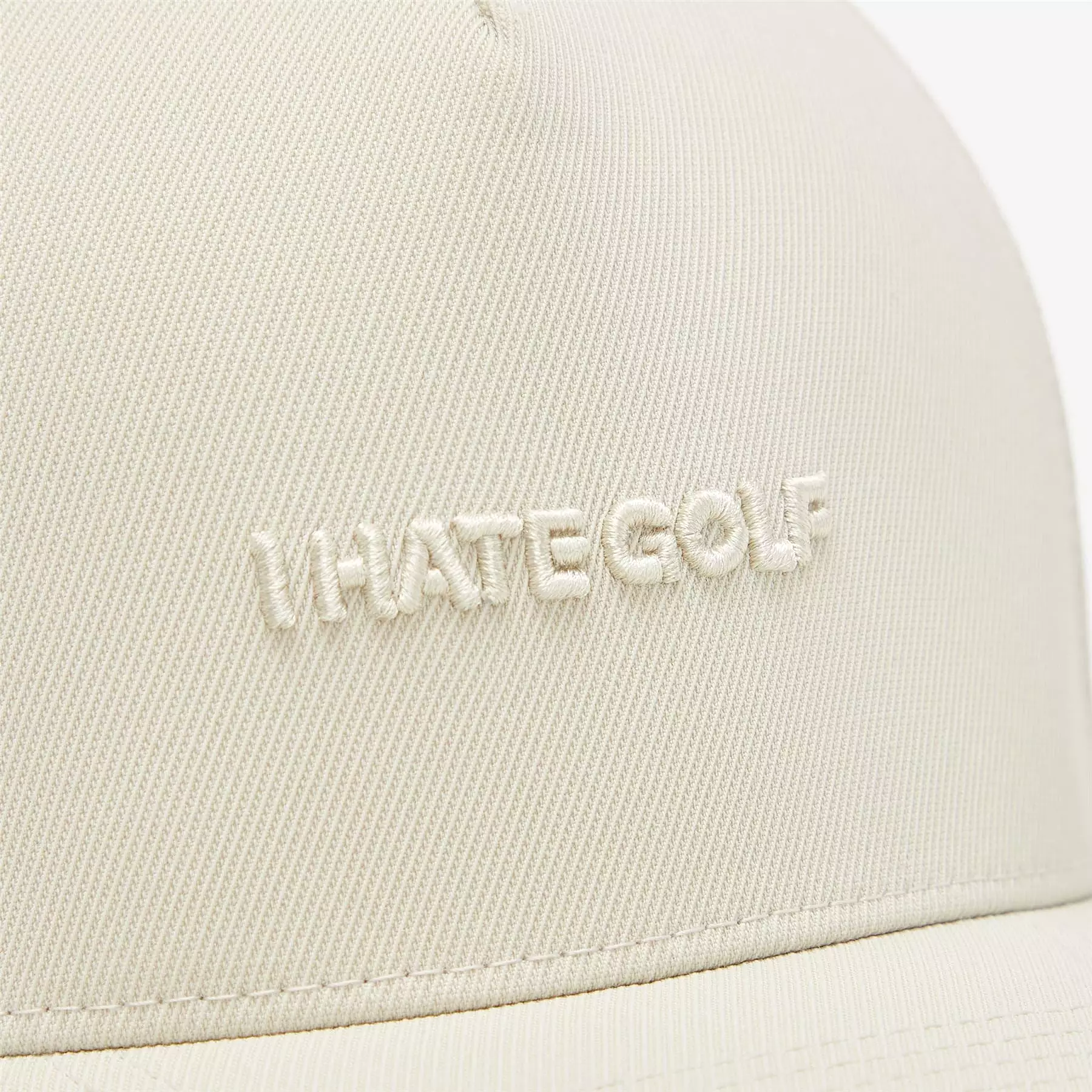 I Hate Golf Stretch Twill Snapback Hat Stone - SS24