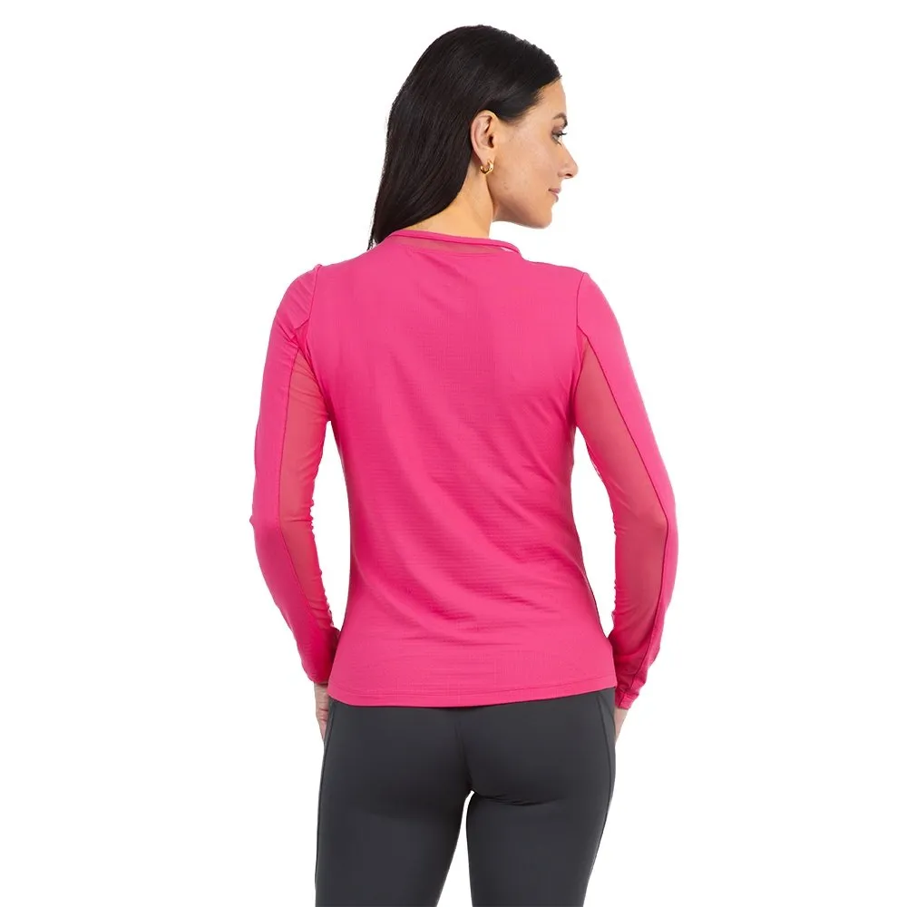 Ibkul Solid Long Sleeve Crew Neck Shirt (Women's)