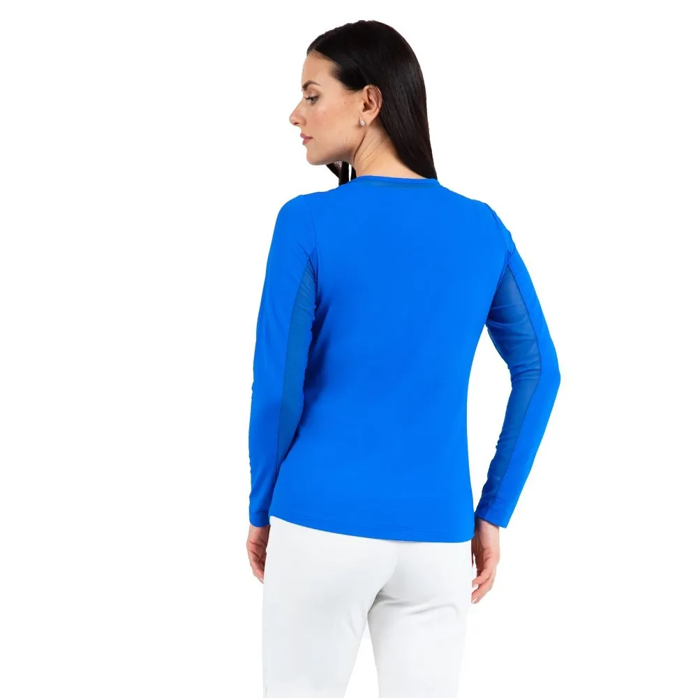 Ibkul Solid Long Sleeve Crew Neck Shirt (Women's)