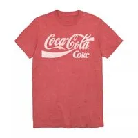 JCPenney Classic Coca Cola Mens Crew Neck Short Sleeve Regular Fit Graphic T-Shirt