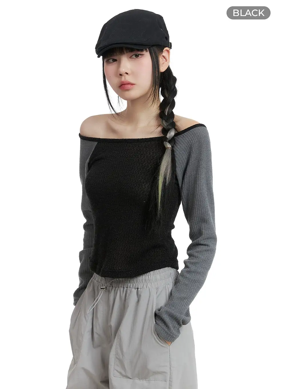 Jersey Raglan Sleeve Crop Tee OM426