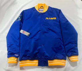 Los Angeles Rams NFL Mitchell & Ness Heavyweight Satin Mens Jacket