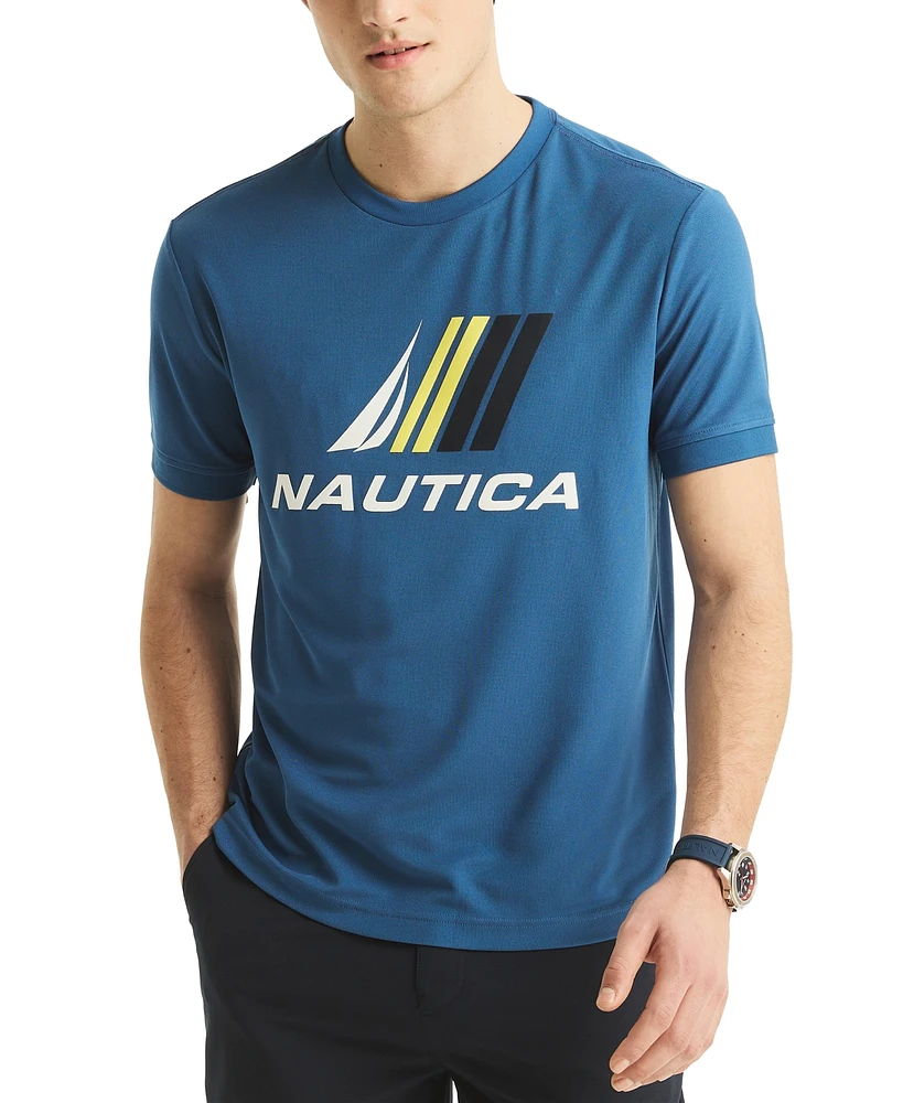 Macy's Nautica Men's Navtech Classic-Fit Logo Graphic Performance T-Shirt