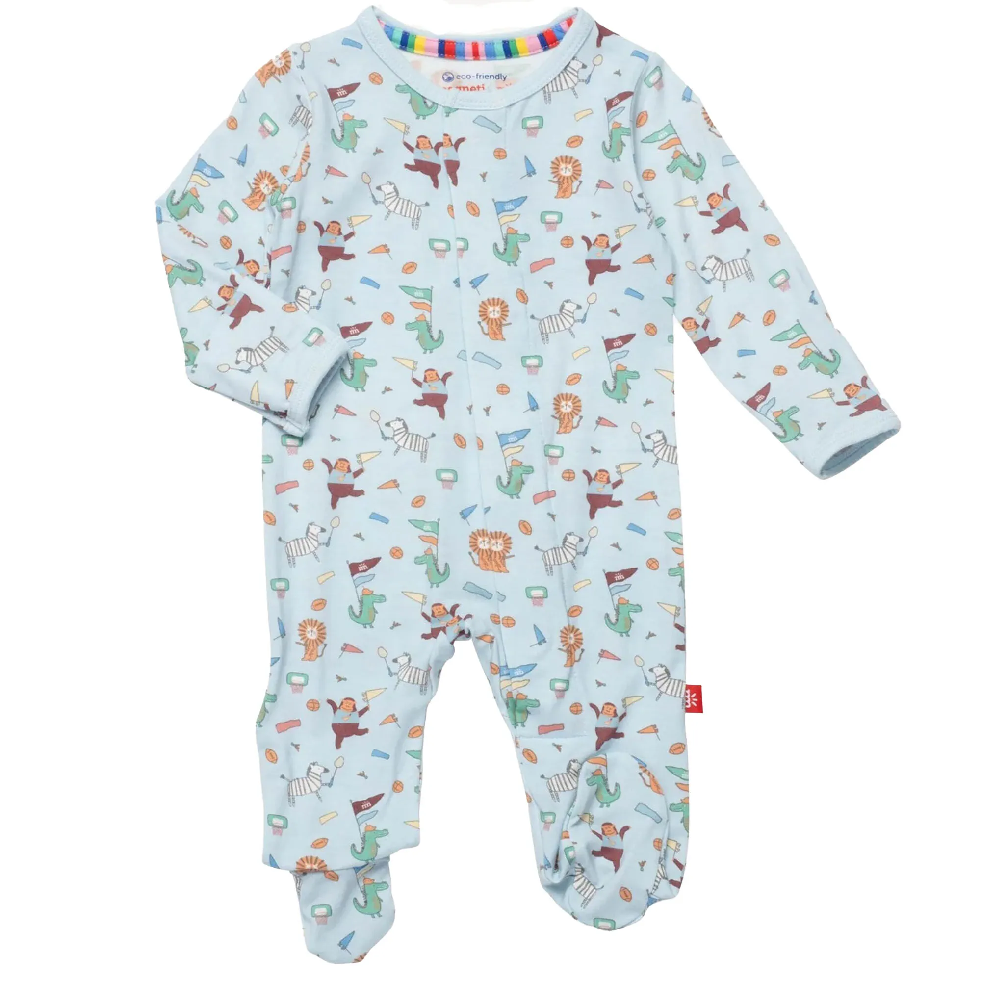 Magnetic Me Infant Boy's I Like Big Punts And I Cannot Lie Modal Magnetic Parents Favorite Footie Pajama