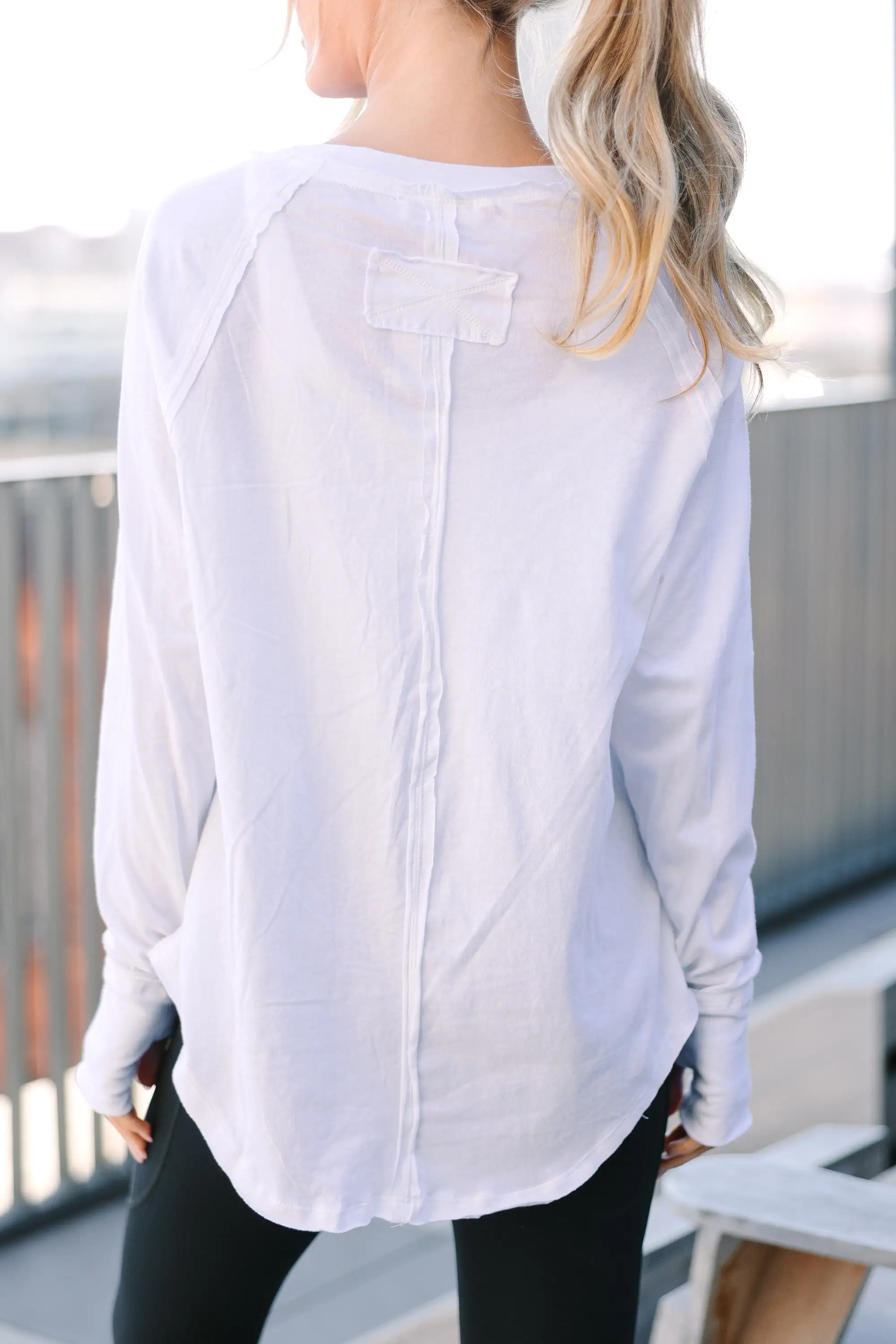 Make It Your Day White Raglan Top