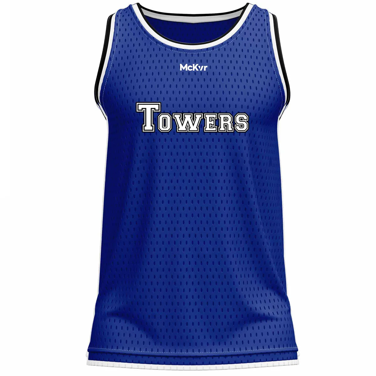 Mc Keever Tyrone Towers Basketball Team Vest - Adult - Royal