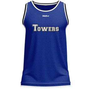 Mc Keever Tyrone Towers Basketball Team Vest - Youth - Royal