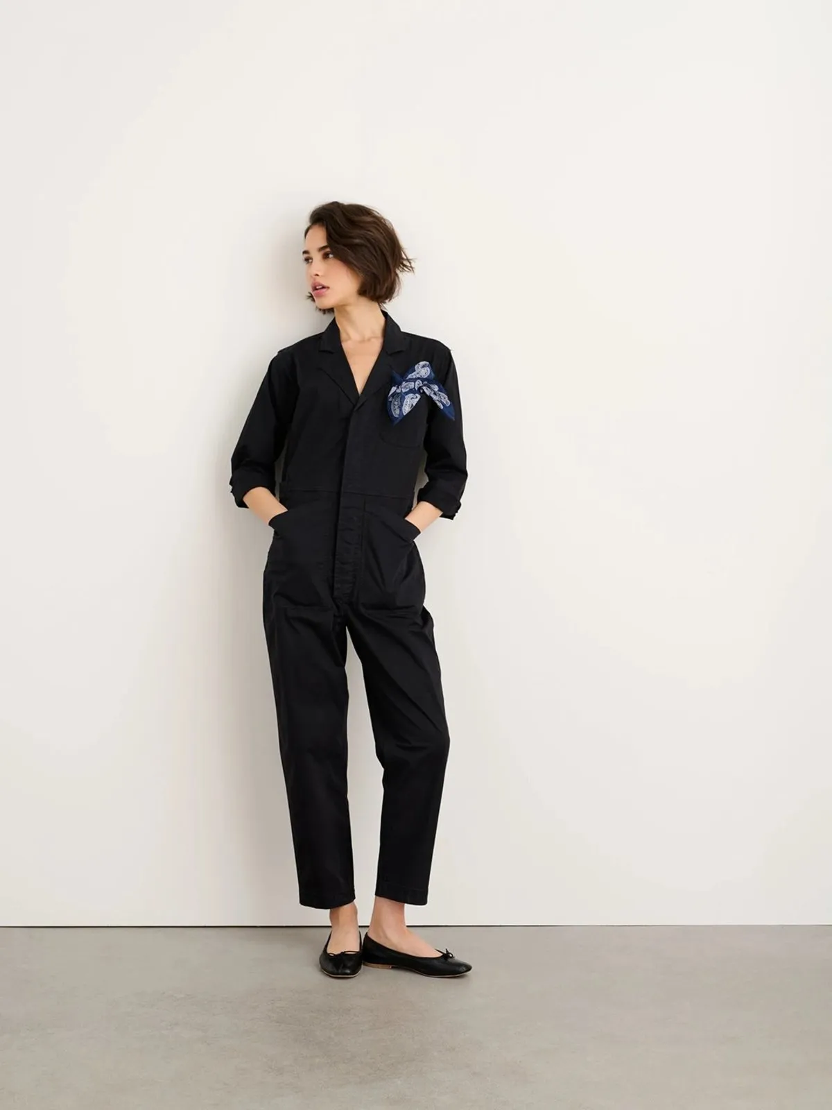 Mill Standard Jumpsuit Cotton Twill - Black