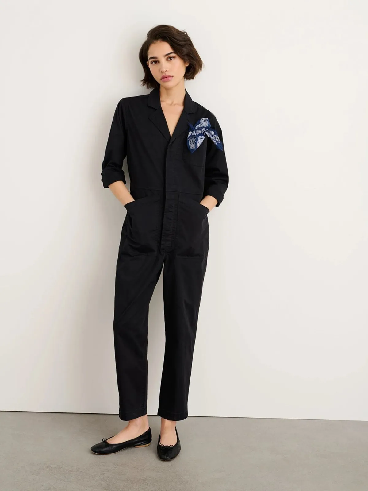 Mill Standard Jumpsuit Cotton Twill - Black