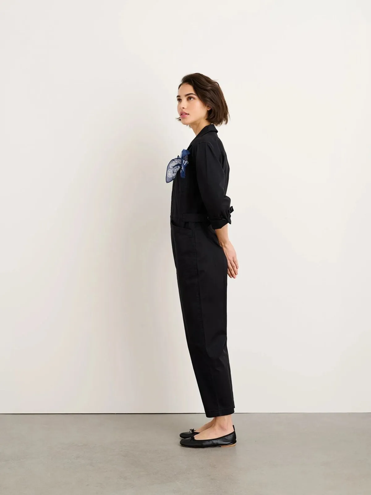 Mill Standard Jumpsuit Cotton Twill - Black