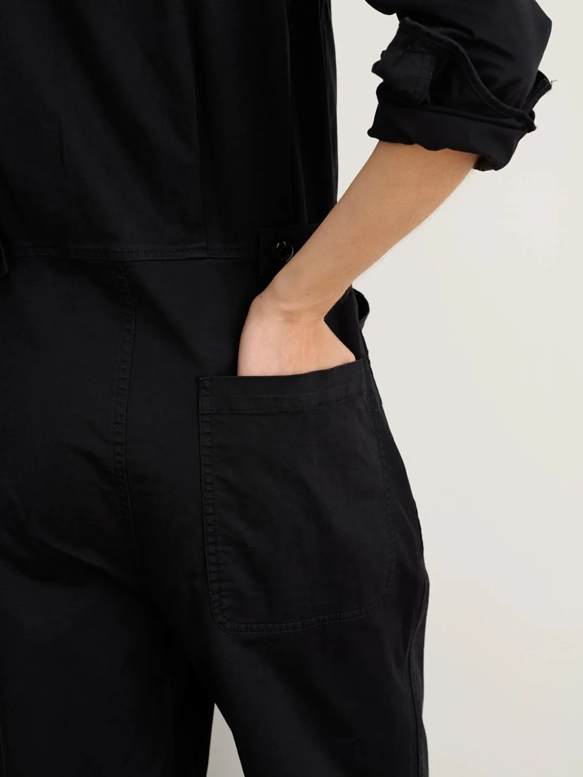 Mill Standard Jumpsuit Cotton Twill - Black