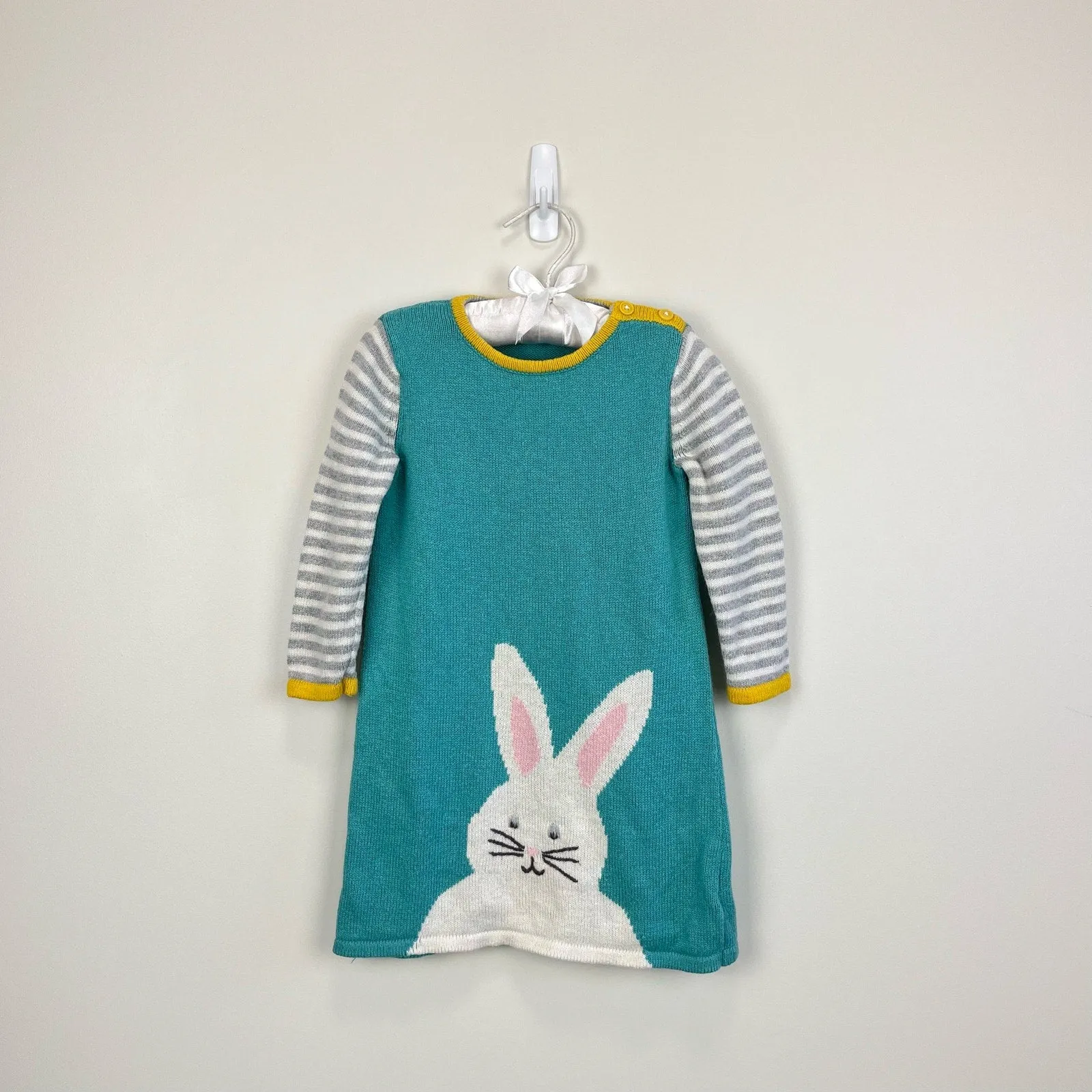 Mini Boden Bunny Rabbit Sweater Dress 18-24 Months