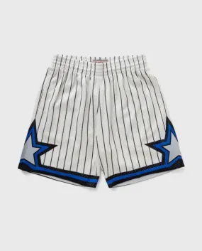 MITCHELL & NESS - NBA SWINGMAN ROAD CREAM TEAM -SHORTS - MAGIC - 1993  - MENS - CREAM TEAM/ OFF WHITE /ROYAL